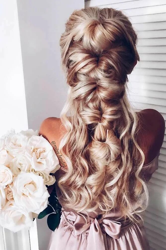 Прическа на свадьбу на длинные волосы подружке Stunning Wedding Hairstyles for Long Hair Long hair styles, Prom hairstyles for 