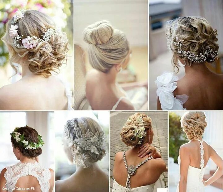 Прическа на свадьбу на короткие гостям Pin by Laura on Peinados Wedding hairstyles, Summer wedding hairstyles, Bridal h