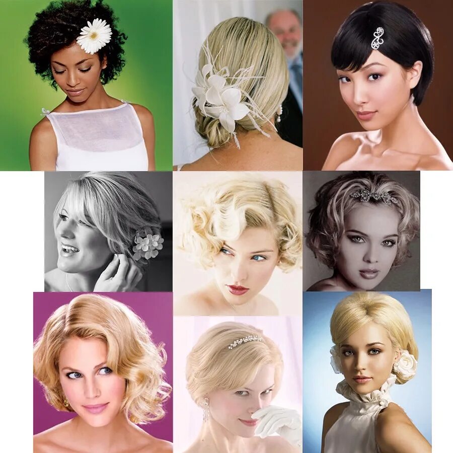 Прическа на свадьбу на короткие гостям Wedding Hairstyles For Short Hair! - Musely