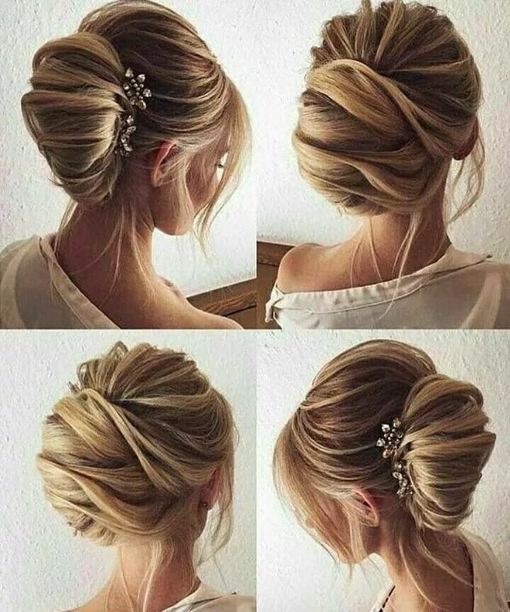 Прическа на свадьбу простая на средние Pin by kuukkik on hair styles Long hair styles, Wedding hairstyles, Wedding hair