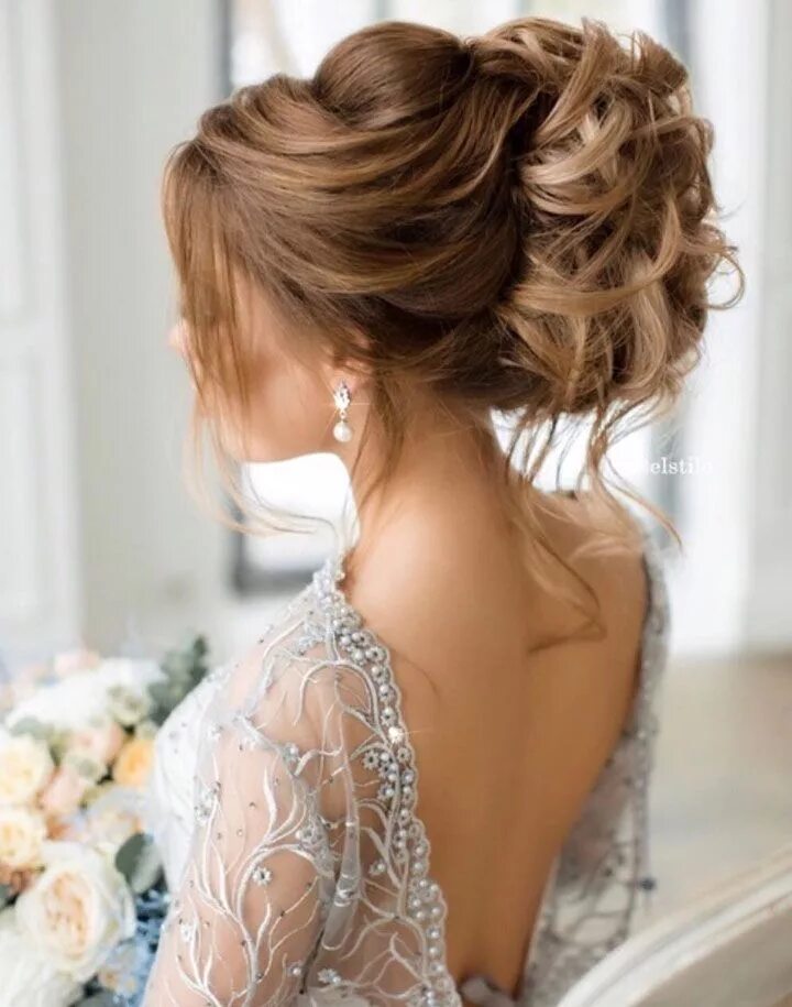 Прическа на свадьбу собранные волосы Beautiful wedding hairstyle long hair Long hair styles, Headband hairstyles, Wom