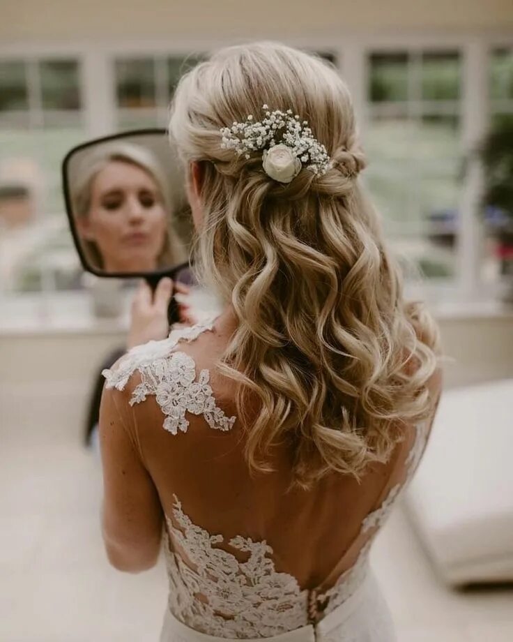 Прическа на свадьбу средние волосы распущенные ℓυηα мι αηgєℓ ♡ Hair styles, Bride hairstyles, Wedding hairstyles