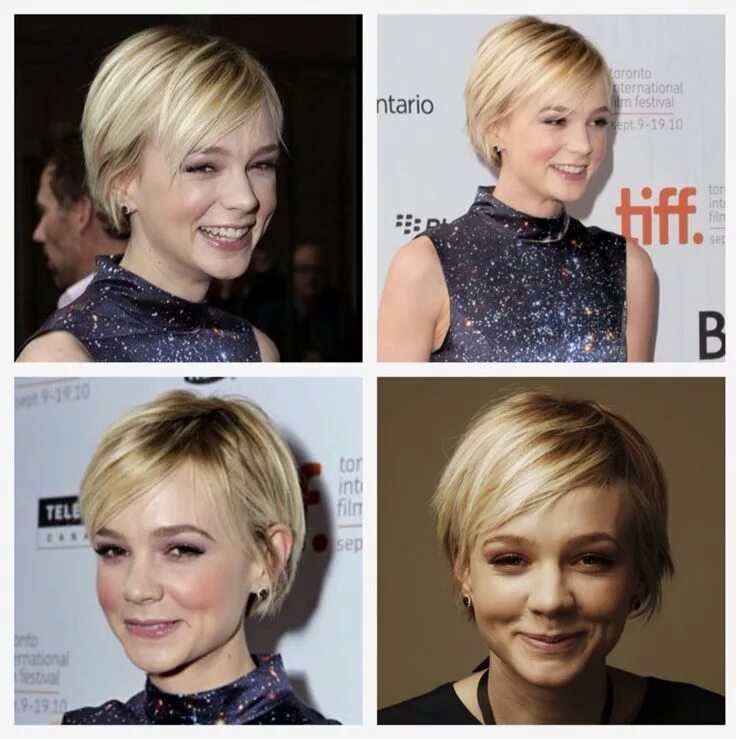 Прическа на волосы после короткой стрижки Carey Mulligan Short hair cuts for women, Fine hair, Curly hair styles