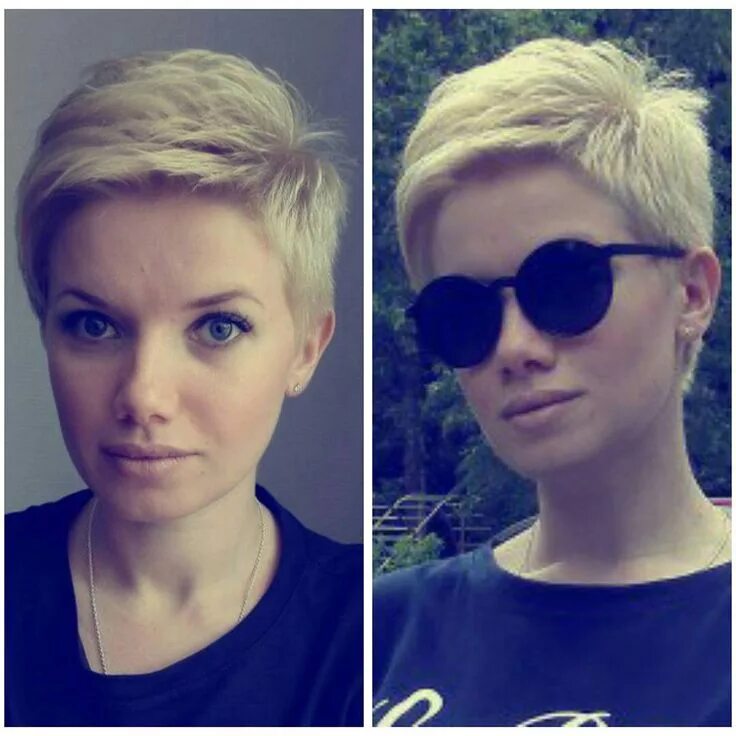 Прическа на волосы после короткой стрижки #pixie #haircut #short #shorthair #h #s #p #shorthaircut #blondehair #b #hair #b