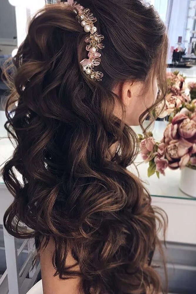 Прическа на выпускной длинные волосы 11 Half Up Half Down Wedding Hairstyles: Top Looks + Expert Tips Long hair styles, 