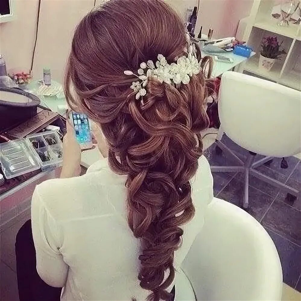 Прическа на выпускной школы длинные волосы Hairstyles & Beauty Wedding hairstyles, Hair styles, Prom hair