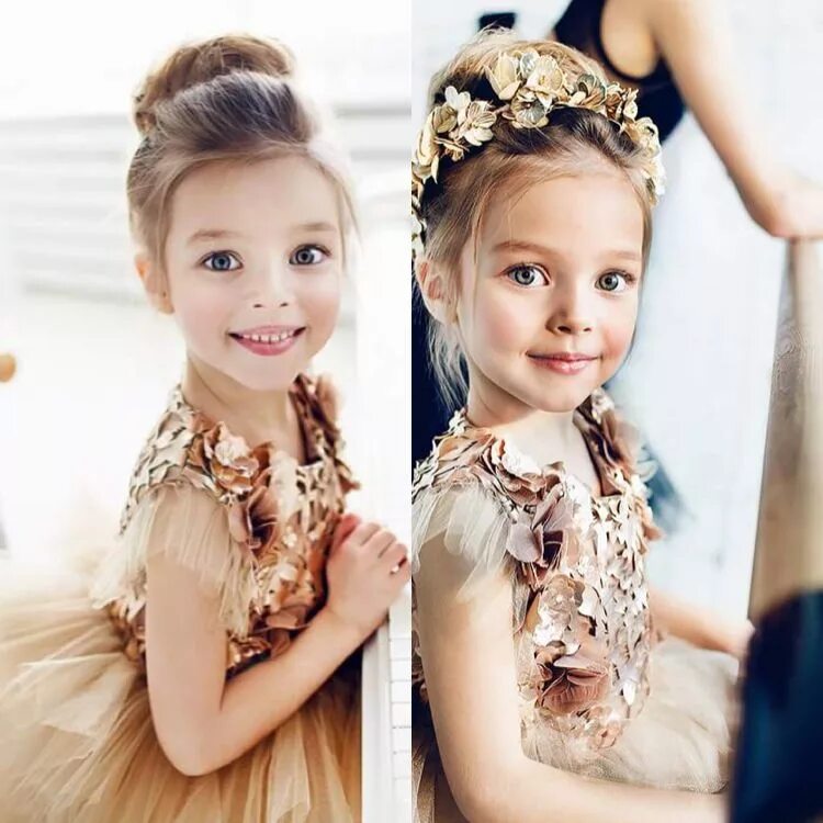 Прическа на выпускной в сад 2024 Anna ❤ Peinados niña boda, Peinados elegantes para niñas, Peinados para niñas