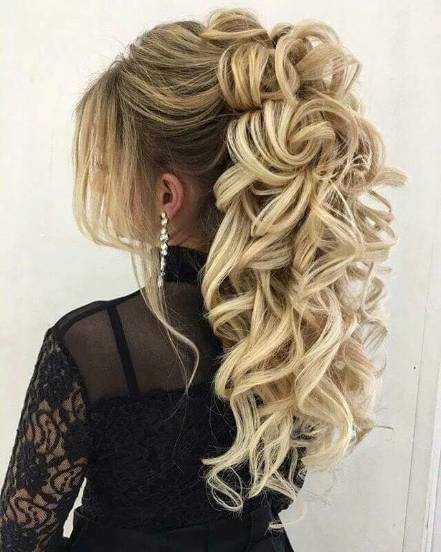 Прическа на юбилей на длинные волосы Pin by Rocio Maving Polendo on Wedding hairstyles Hair styles, Dance hairstyles,