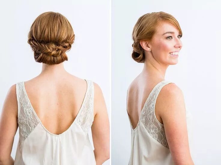 Прическа на жидкие волосы 3 Timeless Bridal Updos You Can Actually DIY Diy wedding hair, Cool braid hairst