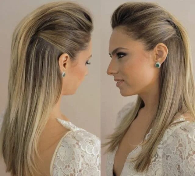 Прическа начес на длинные Cabelo moicano Peinados hair styles, Short hair styles, Elegant hairstyles