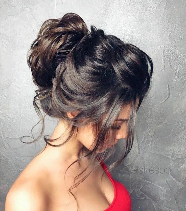 Прическа наверх на длинные волосы Loose updo Formal hairstyles for long hair, Long hair styles, Hairdo