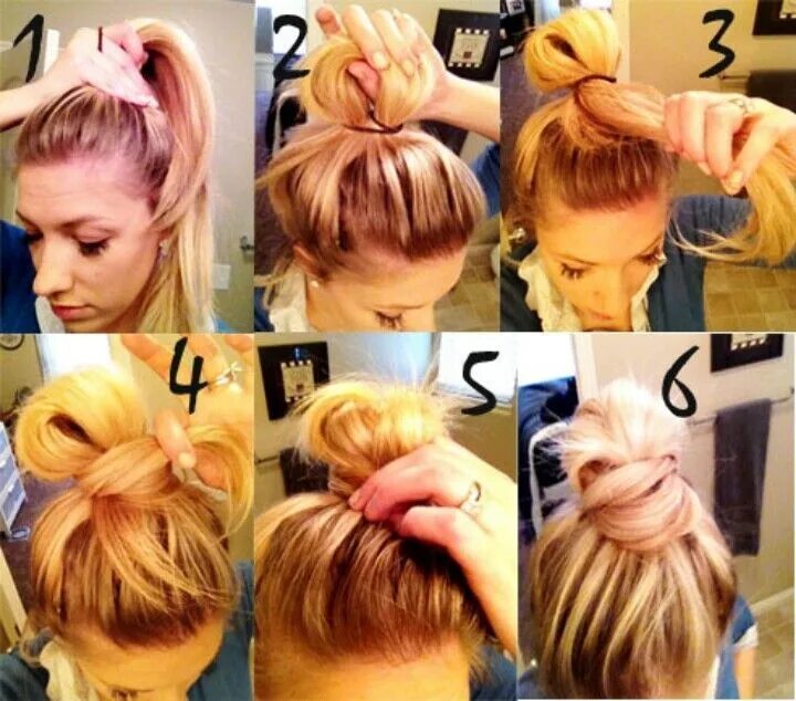 Прическа небрежный пучок как сделать Various Styles To The Messy Top Knot For Short Hair Hair styles, Hair, Hair make