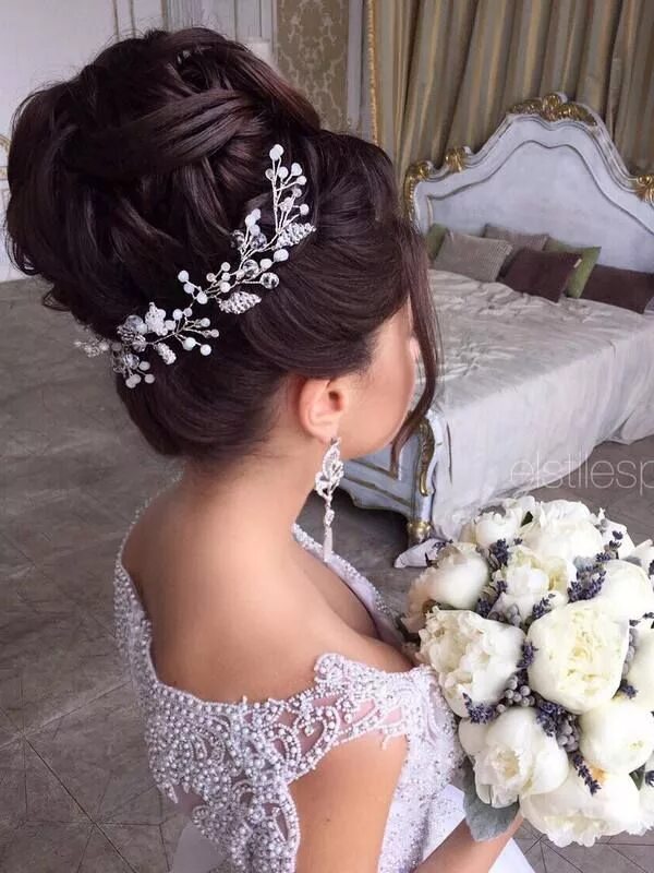 Прическа невесты Elstile Long Wedding Hairstyle Ideas 14 Wedding hairstyles, Wedding hairstyles f