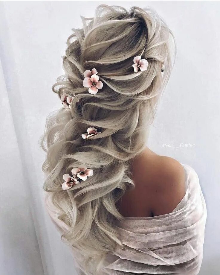 Прическа невесты 2024 длинные волосы Pin on Hair Styles ❤ Long hair styles, Elegant wedding hair, Wedding hair inspir