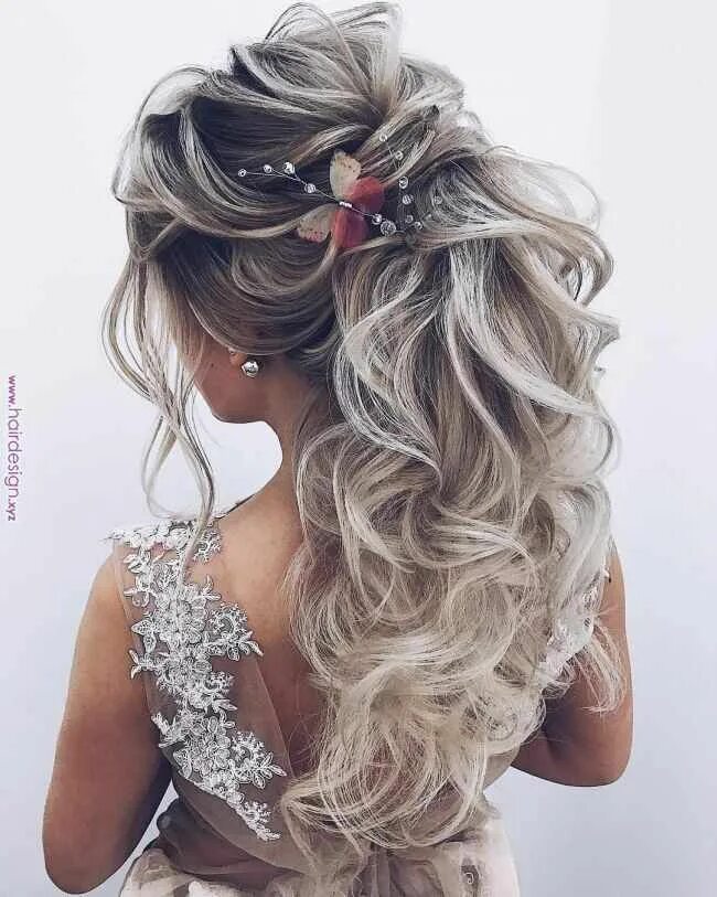 Прическа невесты 2024 длинные волосы wedding hairstyles medium #Weddinghairstyles in 2022 Wedding hairstyles, Long ha