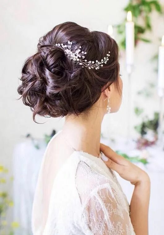 Прическа невесты Wedding Ideas & Themes- Dresses, Cakes, Decor Wedding hairstyles, Hair styles, L