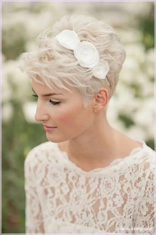 Прическа невесты на короткие волосы 2024 Top 30 Trendy Short Hairstyles for Fine Hair - Coiffure mariage cheveux courts, 