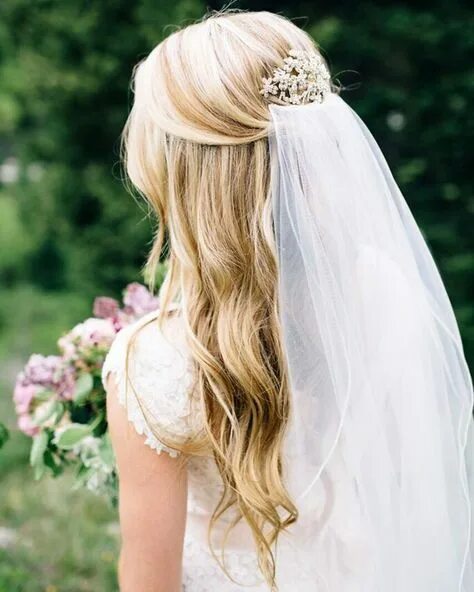 Прическа невесты на средние волосы распущенные 10 популярных идей на тему "wedding hairstyles veil" для вдохновения