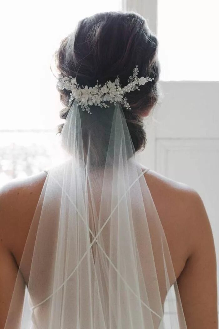 Прическа невесты с фатой Comment porter le voile de mariée - l'accessoire de mariage intemporel en 76 pho