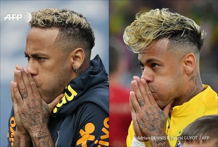 Прическа неймара AFP Photo on Neymar, Neymar jr, World cup russia 2018