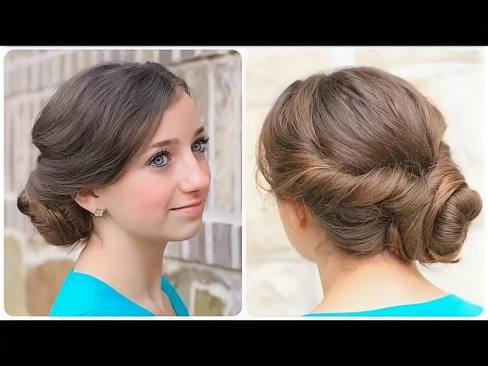 Прическа обычная на средние волосы How to Create an Easy Twisted Updo Plus Exciting Announcement - YouTube