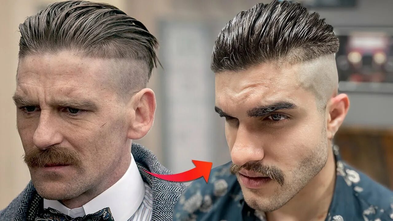 Прическа острые Corte ARTHUR SHELBY - Peaky Blinders - Barba e Bigode - YouTube