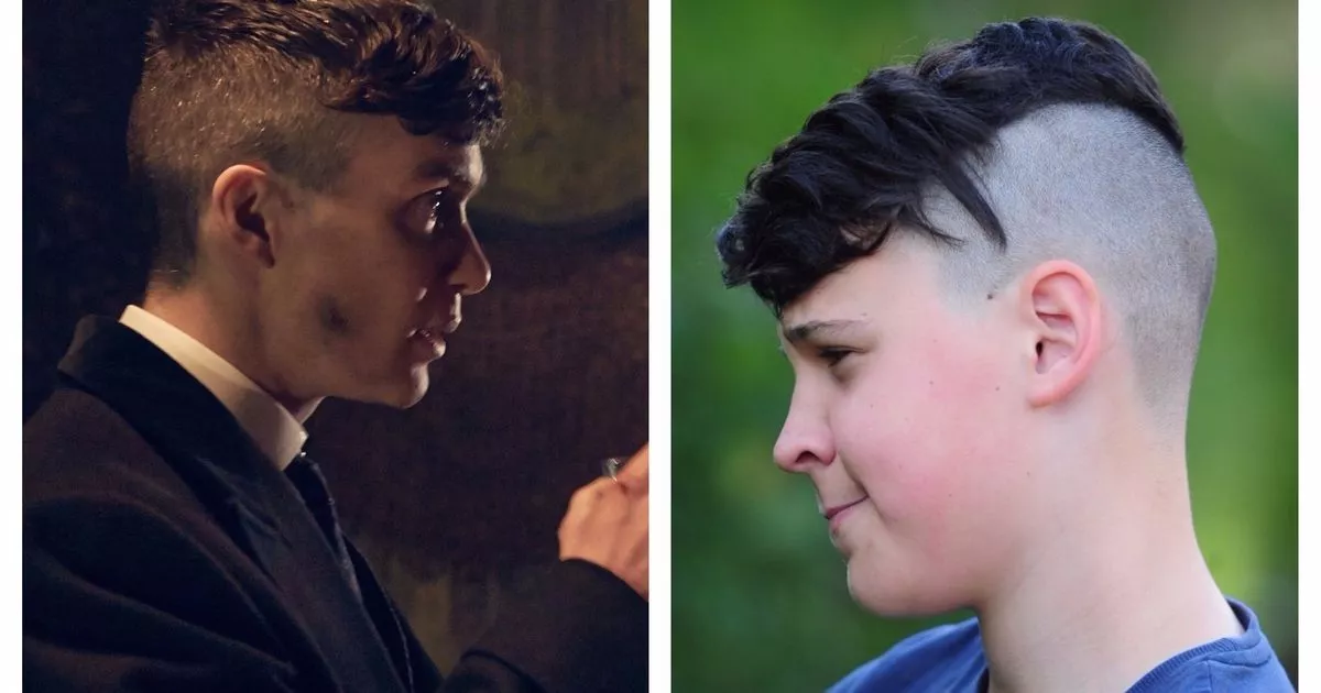 Прическа острые Boy, 12, removed from class and given detention for his 'Peaky Blinders' haircut