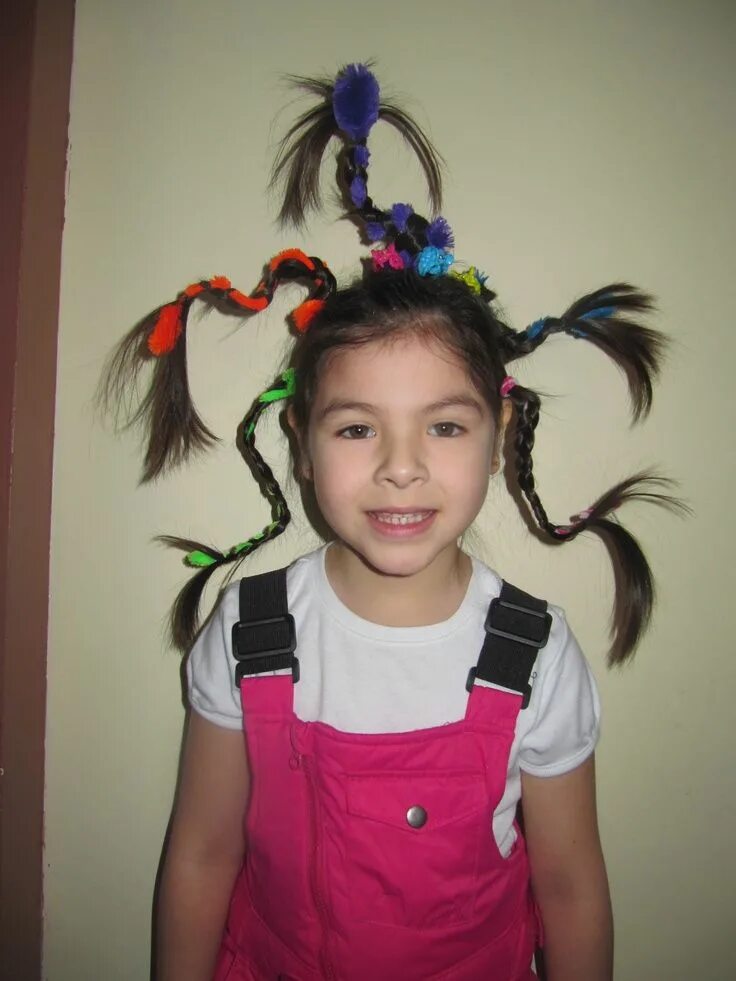 Прическа пальмочка для девочки Pin en Crazy Hair Ideas for Kids