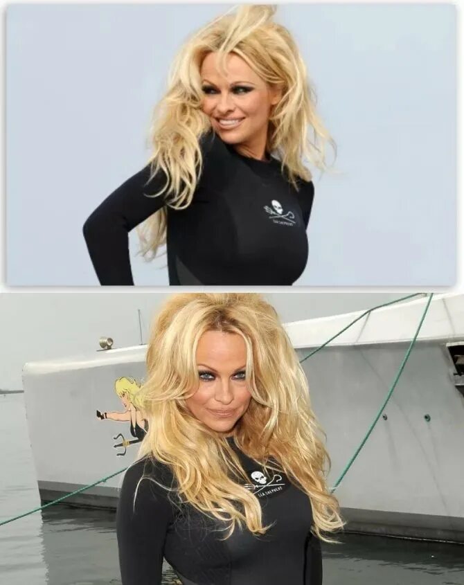 Pamela Anderson Goes Back to Long Hairstyle