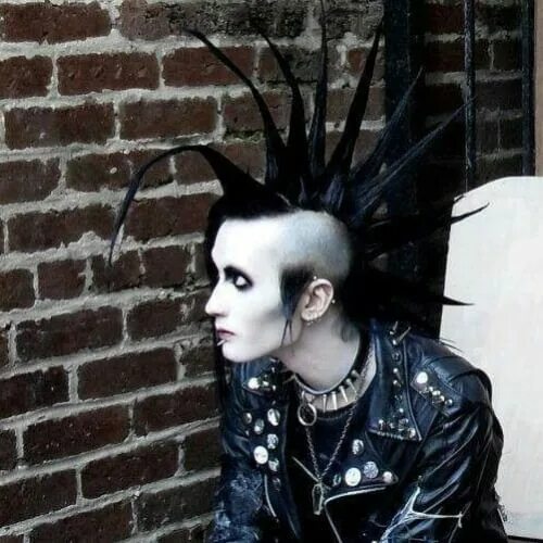 Прическа панк фото Goth Hairstyles for Men: Embrace the Punk Subculture