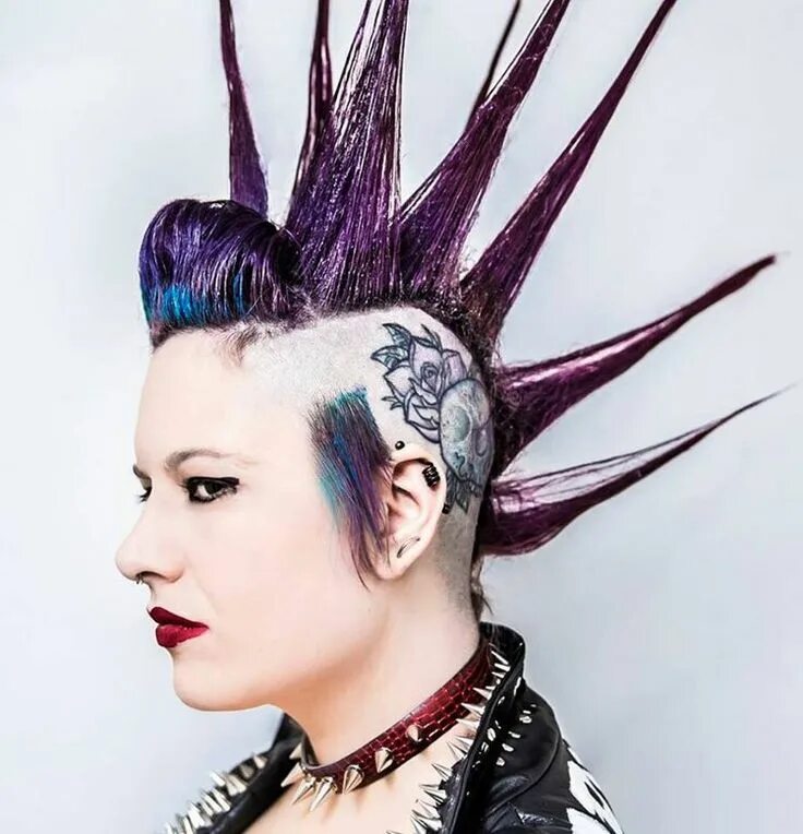 Прическа панк фото How to do a Spiked Mohawk - Punkabilly & Rock 'n' Roll - Lauren Spike in 2020 Pu