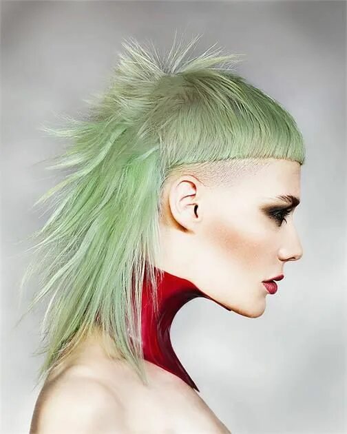 Прическа панк рок женская Explosive Color & the Spectrum Collection by Robert Masiave Punk hair, Short hai