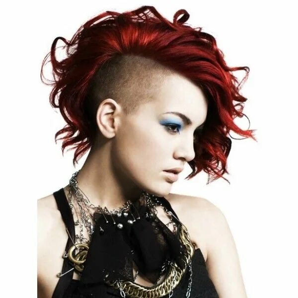 Прическа панк рок женская Gorgeous Undercut Medium Hairstyle Punk Girl Hairstyles pictures ❤ liked on Poly