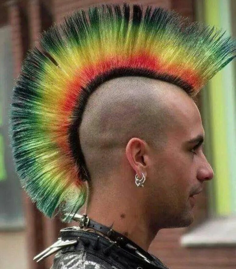 Прическа панка MOHICAN Punk hair, Rock hairstyles, Punk haircut