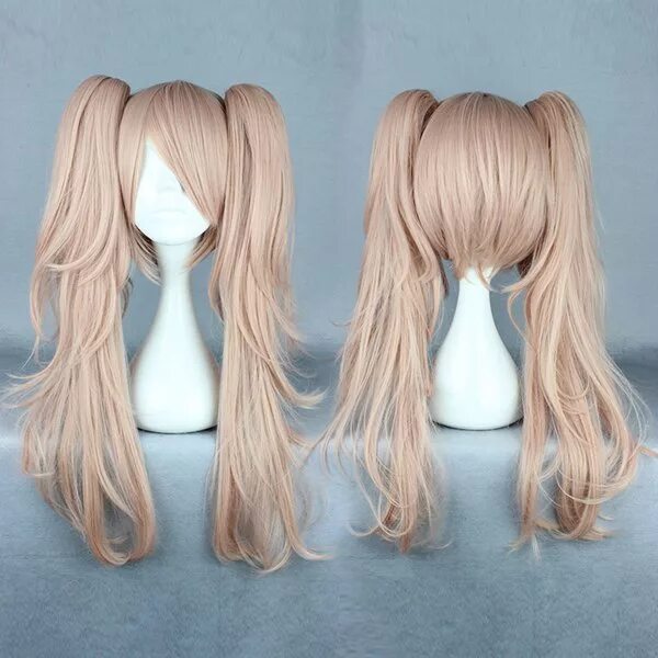 Прическа парик на длинные волосы Mcoser Quality Girls Long Curly Pink Manga Super Danganronpa 2 Cosplay Junko Eno