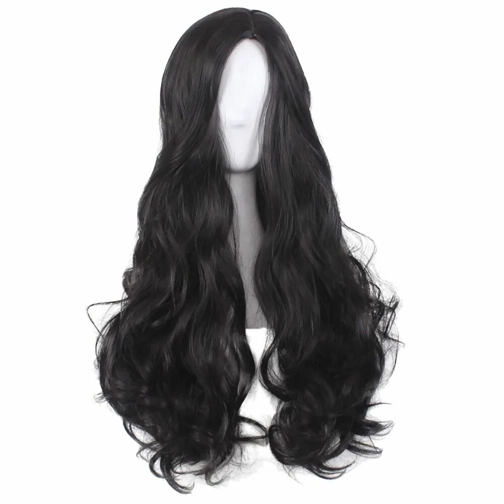 47.0US $ RONGDUOYI Long Natural Wave Heat Resistant Synthetic Lace Front Wigs fo