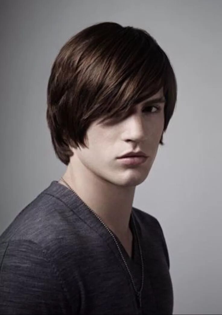 Прическа парней волосы каре Men's Haircut. Faceted layer technique variation 2 Long hair styles men, Mens ha