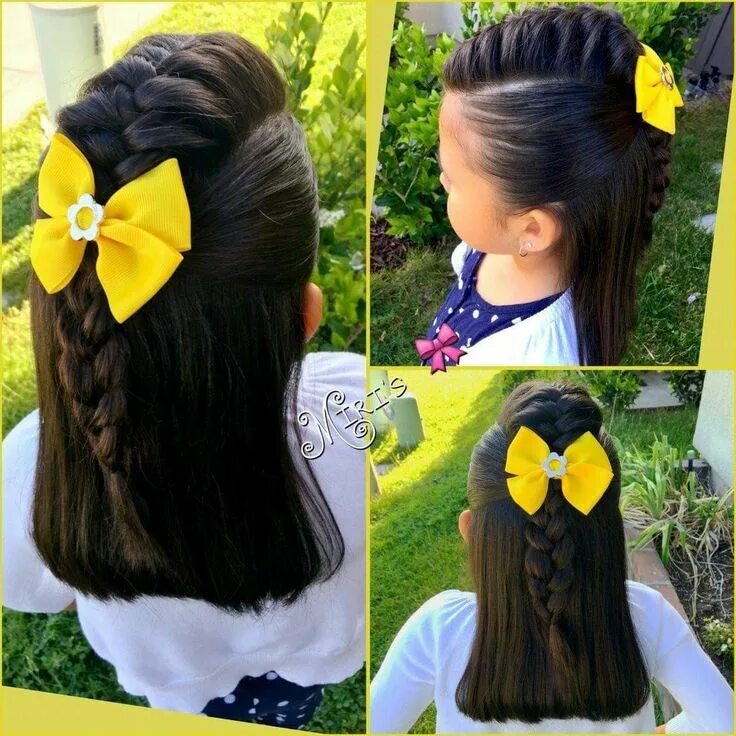 Прическа пчелка для девочки Pin on trenzas Kids hairstyles, Baby hairstyles, Girl hair dos