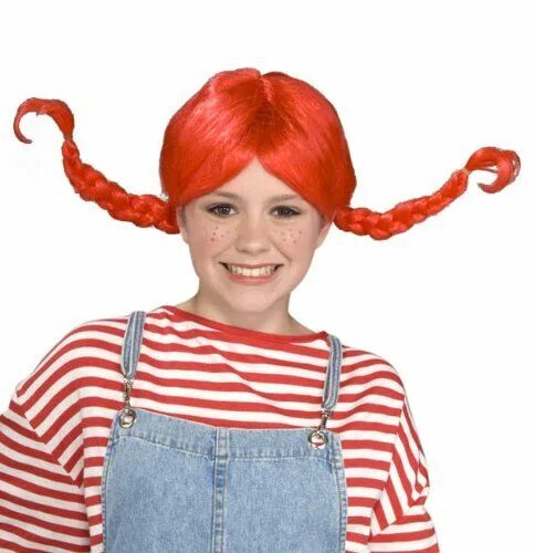 Прическа пеппи длинный Pippi Wig - Womens Std. ... Jessie costumes, Halloween wigs, Book day costumes