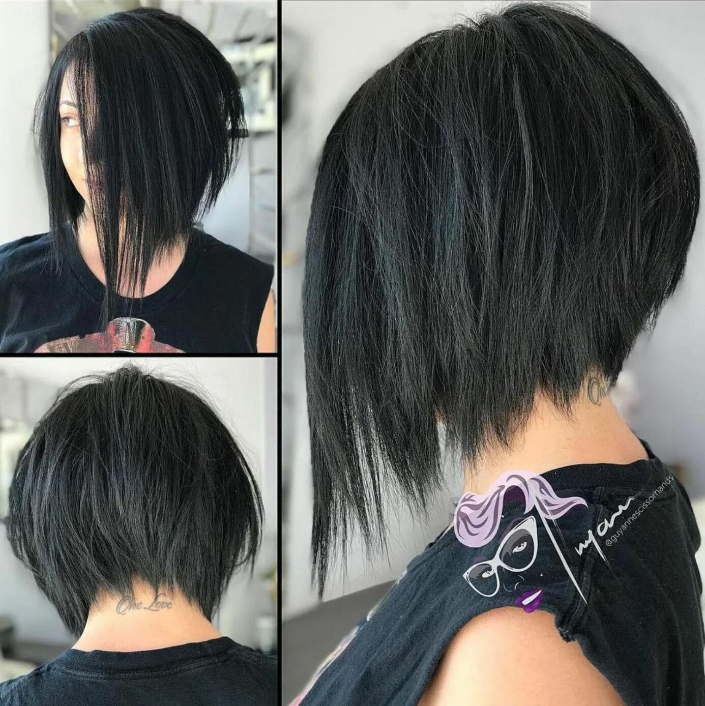 Прическа перед длинный зад короткий 50 Trendy Inverted Bob Haircut Ideas for 2024 Thick hair styles, Short hair with