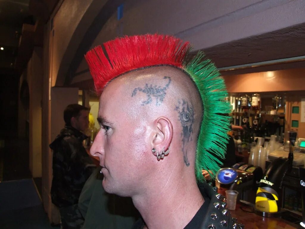 Прическа петух мужская Rebellion punk hairstyle 2008 Colm Callanan Flickr