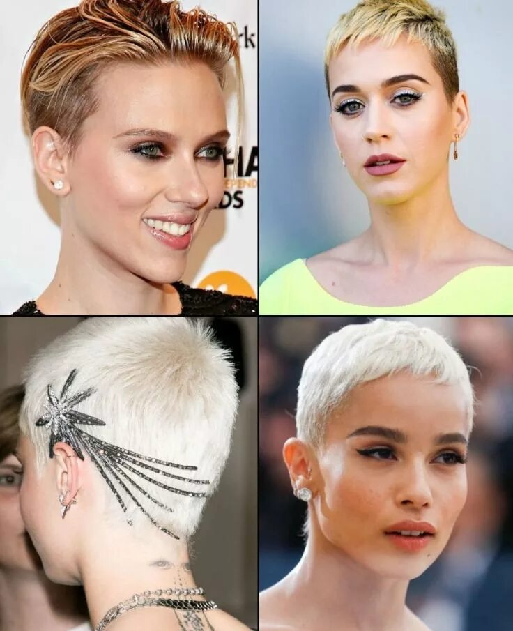 Прическа пиксель фото Zoom sur la coupe courte femme 2018 vue et adoptée par les stars! Short hair col