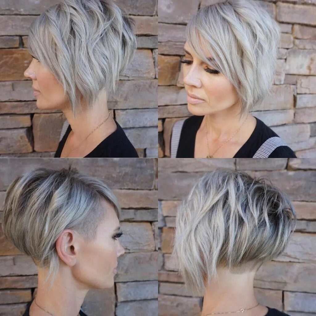 Прическа пикси боб на средние Hairstyles 2019 : Haircut styles for thin hair women 25+ Styles Short hair with 