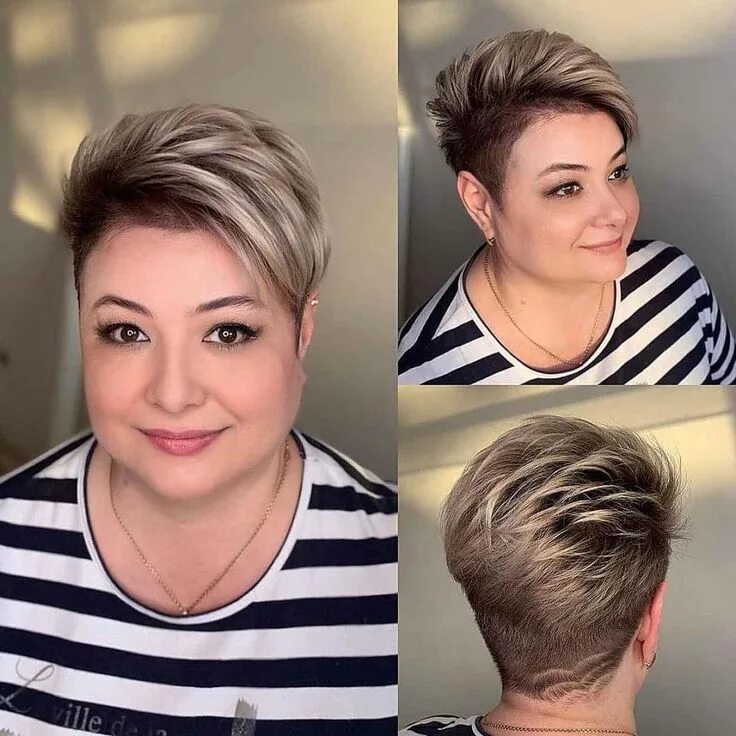 Прическа пикси фото для полных Pin on Gray Hair Don’t Care Super short hair, Short hair styles, Very short hair