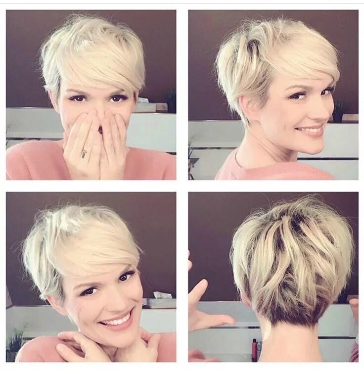 Прическа пикси фото на средние волосы #shorthair Short pixie haircuts, Blonde pixie hair, Thick hair styles