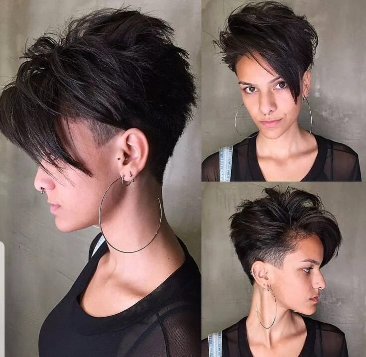 Прическа пикси на длинные Pin on Korte kapsels Undercut long hair, Edgy hair, Short hair cuts