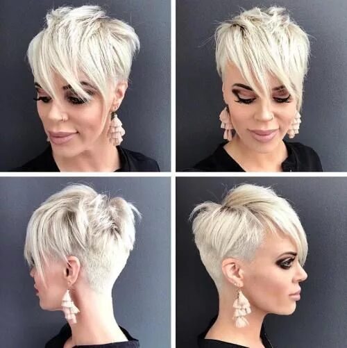 Прическа пикси на короткие фото для женщин 50 Fresh Pixie Haircuts with Bangs Ideas for 2024 Short sassy haircuts, Sassy ha