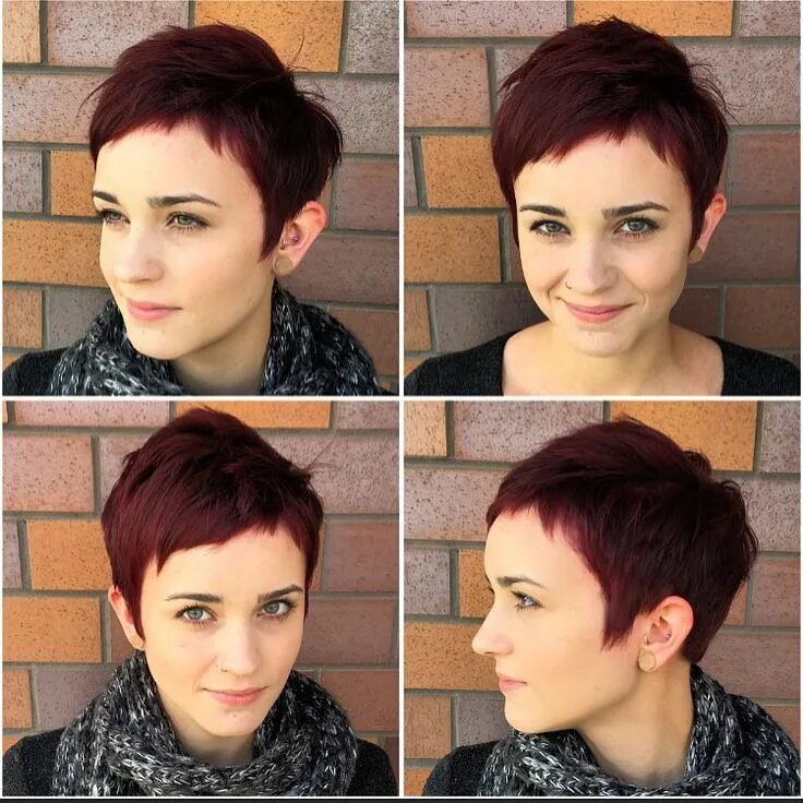 Прическа пикси с челкой для женщин Katie Sanchez on Instagram: "Unkept pixie :) love it! New hair color and texture