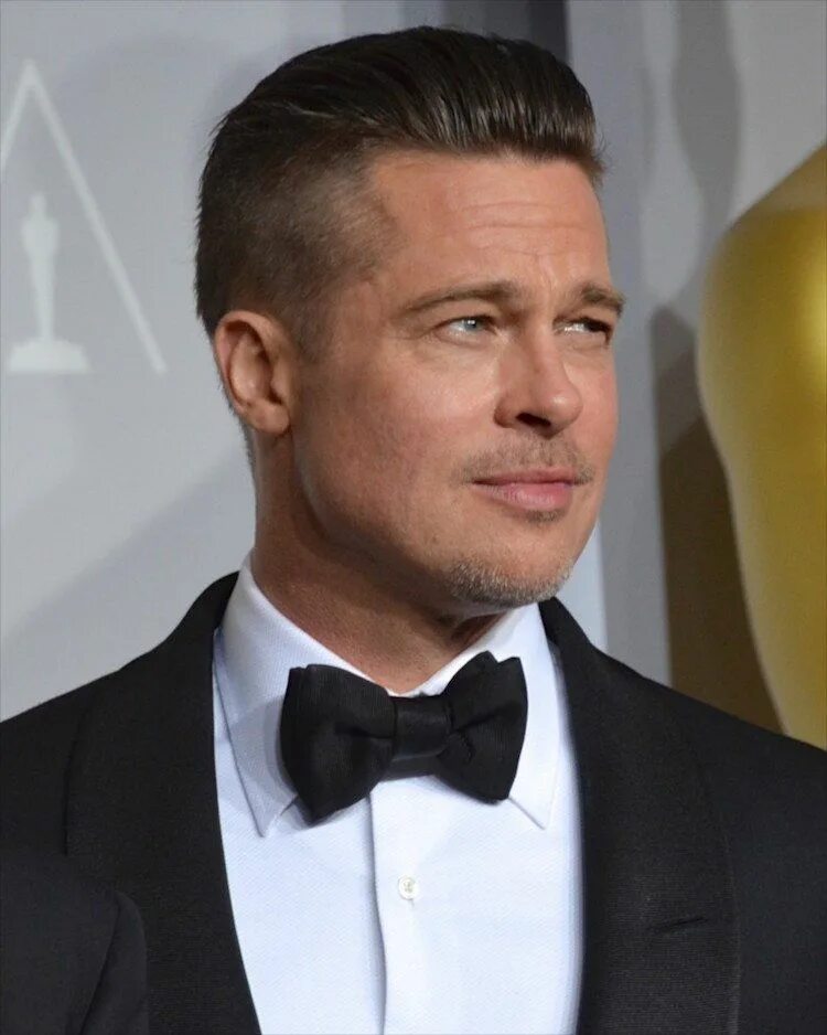 Прическа питта coupe undercut homme cheveux arrière Brad Pitt #homme #hairstyle #fashion