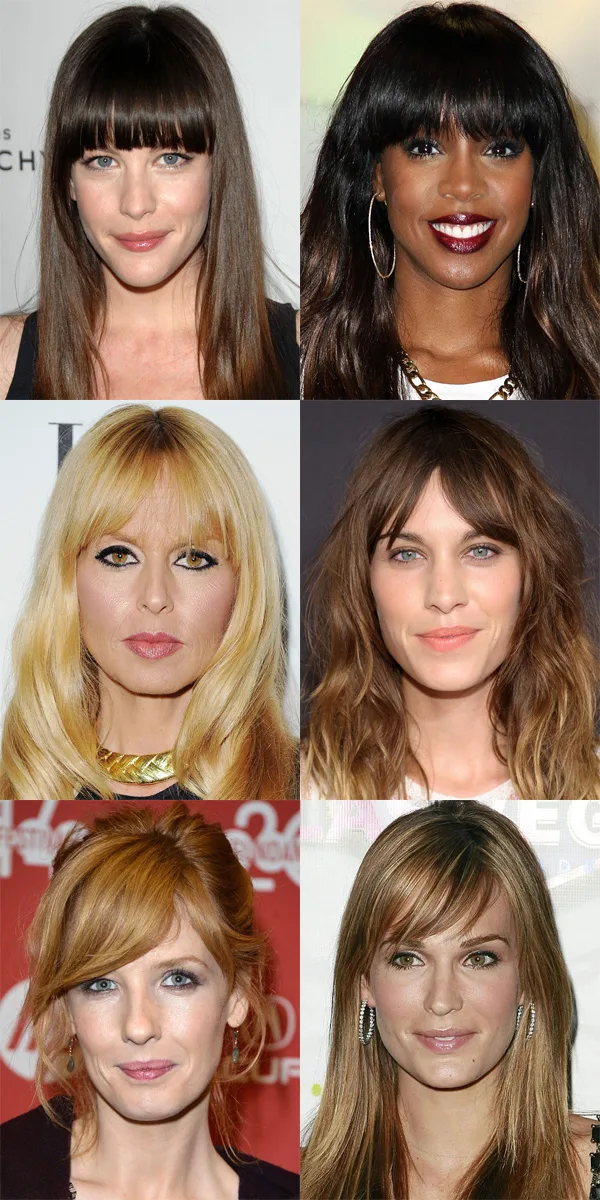 Прическа под длинное лицо The Best (and Worst) Bangs for Long Face Shapes Oblong face hairstyles, Long fac